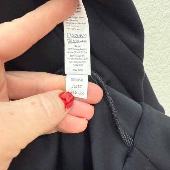 Spanx AirEssentials Cocoon Black Open Cardigan w Pockets 50345R Womens sz XL 1X - Picture 5 of 8